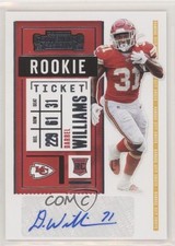 2020 Panini Contenders Rookie Ticket Darrel Williams #222 Auto 4l3
