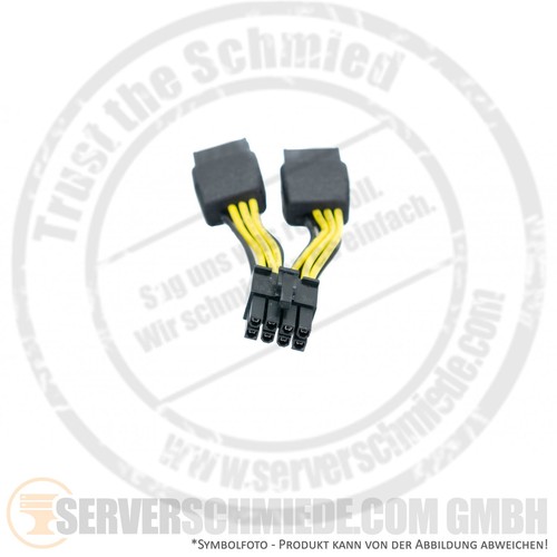 Nvidia 10cm GPU Adapter Kabel cable 2x 8-pin PCIe to 1x 8-pin EPS 030-0571-000 - Bild 3 von 3