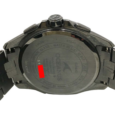 CASIO Oceanus OCW-S3400B-1AJF Black Case Size 40mm Men's Used
