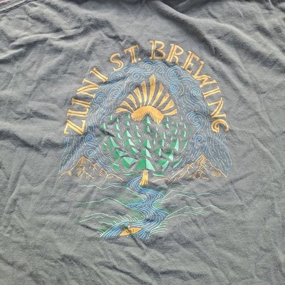 Gildan Dark Green Tee with Vibrant Graphic