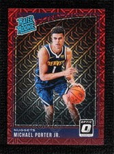 2018-19 Donruss Optic Rated Rookie Choice Red Prizm 55/88 Michael Porter Jr 07g2