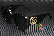 GUCCI GG0956S 003 Rectangular Squared Black Grey 54 mm Women's Sunglasses OBI 18