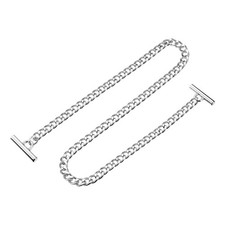 Iron Flat Chain Strap, 39" Handbag Purse Chain Strap DIY Bag Replacement, Silver