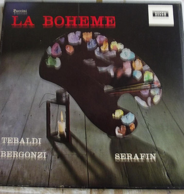 BOX SET 2 LP-LA BOHEME-TEBALDI,BERGONZI,SERAFIN-DECCA SXL 2170/1-1959