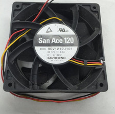 Sanyo 9GV1212J101 DC12V 0.30A 12038 12cm 3-wire cooling fan