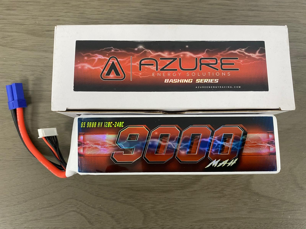 AZURE RACING SERIES 6s 9000 Mah Lipo Batterys COMPETITION 120C