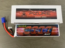 AZURE RACING SERIES 6s 9000 Mah Lipo Batterys COMPETITION 120C - 240C BURST EC5