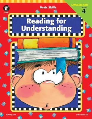 BASIC SKILLS READING FOR UNDERSTANDING, GRADE 4 By Kathy Zaun **Excellent**