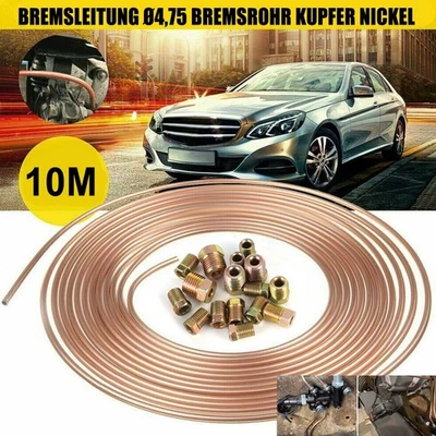 10m Bremsleitung Kunifer 4,75 mm + 20 Verschraubungen + 10 Verbinder - Bild 1 von 4
