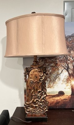 Catalina Piper 3-Way Open Scroll Table Lamp
