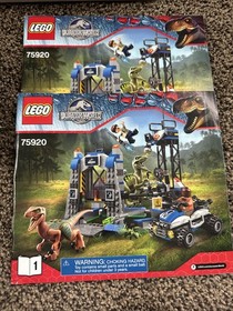 LEGO 75920 JURASSIC WORLD RAPTOR ESCAPE 2015 INCOMPLETE ~ Please Read