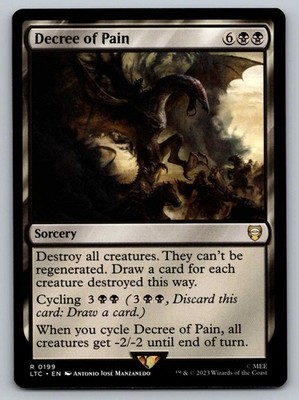 Decree of Pain 199 Commander: The Lord of the Rings: Tales of Middle-earth NM