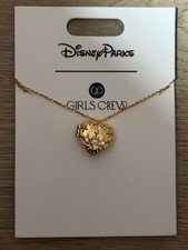 Disney Parks Castle Locket My Happy Place Necklace By Girls Crew New