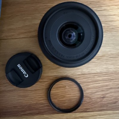 Unused (Open Box) Canon RF-S 18 to 45MM STM Lens ++ UV FILTER