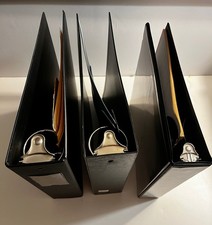 Lot of 3 Black 3-Ring Binders Notebook: 1-3/4 in, 2-1/2 in, HighMark, ACCOHIDE