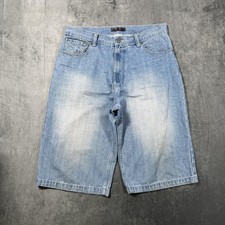 Y2K Baggy Faded Blue Denim Shorts 34W
