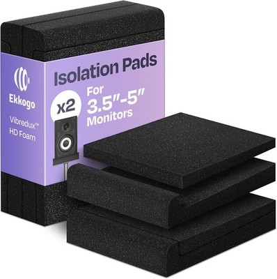 Adjustable Studio Monitor Isolation Pads with Vibredux Foam for Clear Audio