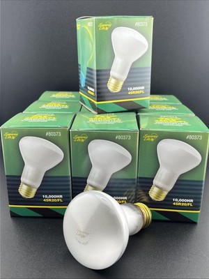 10 Pack 45R20/FL Dimmable Reflector Bulb 45W 120V R20 Medium E26 Base Frosted