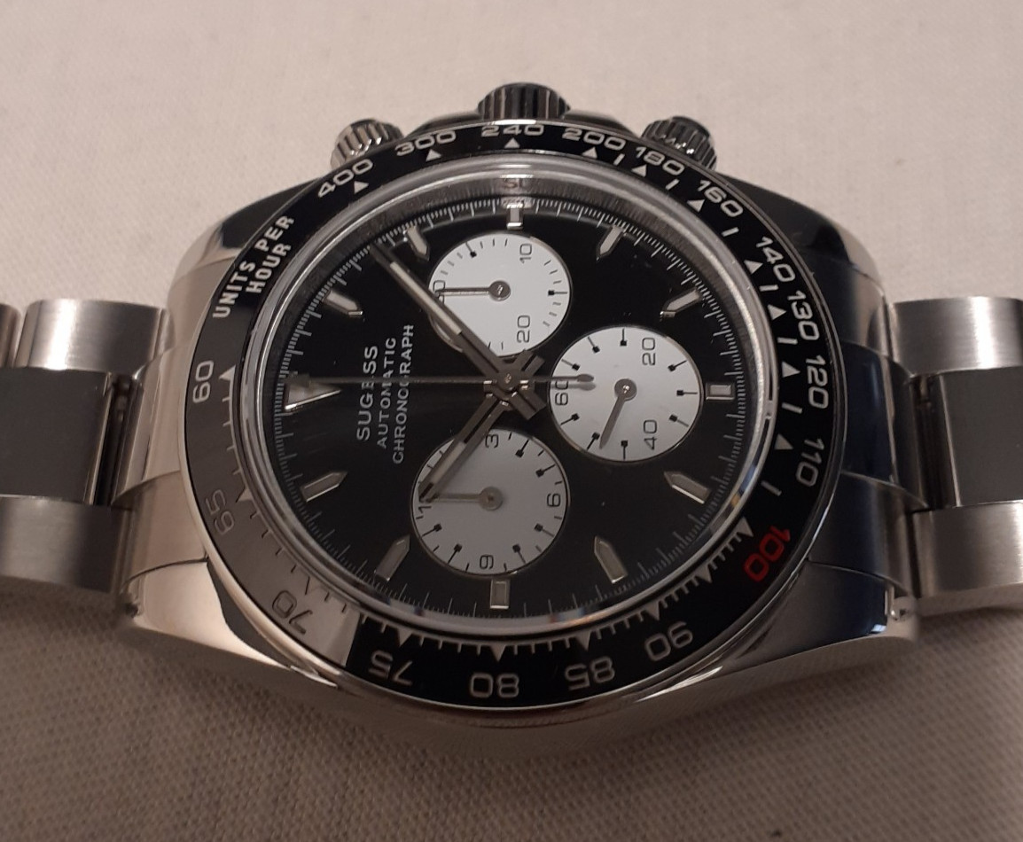 SUGESS AUTOMATIC CHRONOGRAPH, PANDA DIAL, CERAMIC… - image 6