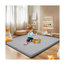 SUNYRISY Baby Play Mat for Floor 50 x 50in, 1.4in Thick Memory Foam... Fast Ship