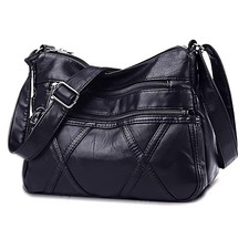 Small Crossbody Bags for Women Leather Shoulder Purses Vegan Womens Cross Blue