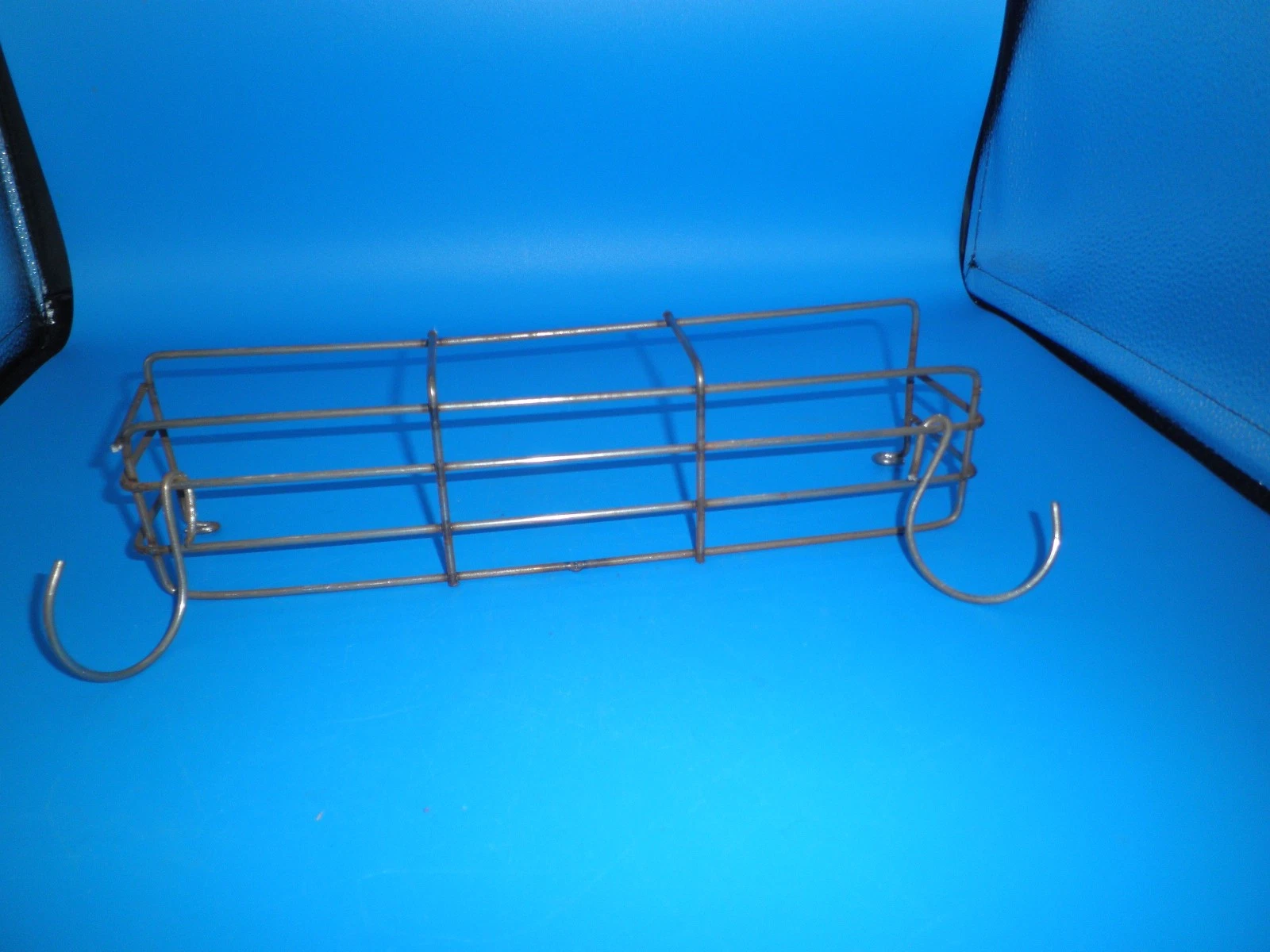 Hoosier spice rack and rolling pin holder Metal 12" long 3" deep 2 1/2" tall