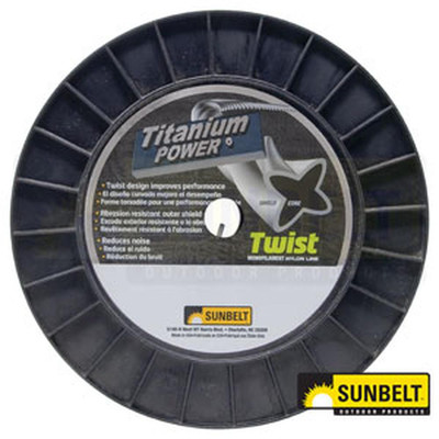 B155105 Titanium Power Trimmer Line, .105'' twist