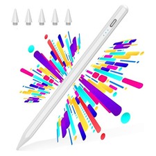 Stylus Pen for iPad 2018-2025, USB C Fast Charging Magnetic Pen with Tilt Sen...