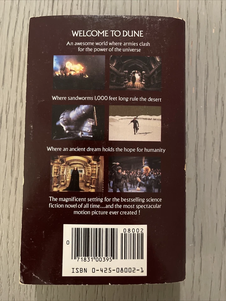 Dune by Frank Herbert 1984 Berkley Paperback – Classic Sci-Fi Novel - Image 3 of 4