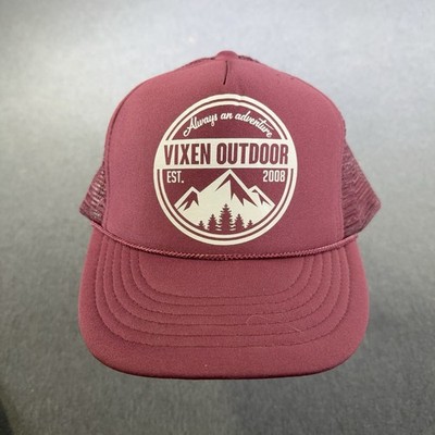 Vixen Outdoor Hat OSFA Red Trucker Rope Girls Get Dirty Too Cobra Adjustable