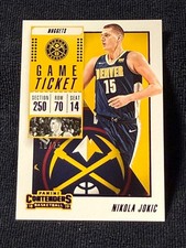 10/25 Nikola Jokic 2018-19 Panini Contenders Purple Game Ticket #26 Nuggets