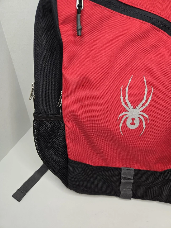 Mochila escolar Spyder Kyds Flite roja/negra de poliéster para computadora portátil Foto 3 de 4