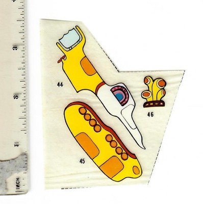 The Beatles Yellow Submarine 1969 ''Poster Put-Ons'' YELLOW SUBMARINE UNUSED!