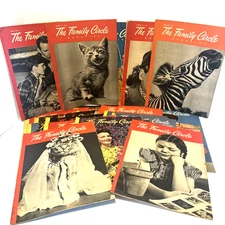 Vintage 1946 Family Circle Magazine Lot Of 26 MCM 40’s Advertising History Decor