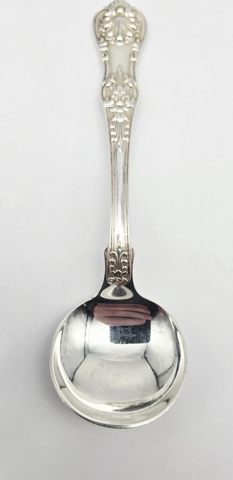 Tiffany English King Plata Esterlina 5 1/4" Tazón Redondo Sopa Buillon Cuchara No Lun Foto 4 de 4