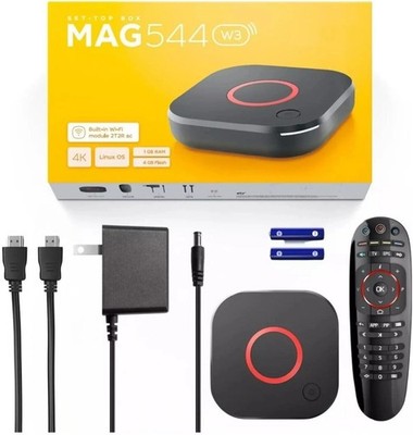 Mag 544 W3 Mag 544W3 4K HDR, Built-in Dual Band 2.4G/5G WiFi, HDMI Cable