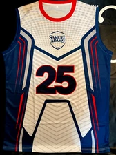 Samuel Adams Men's Adult Extra Large (XL) Basketball Jersey #25 Screen Printed