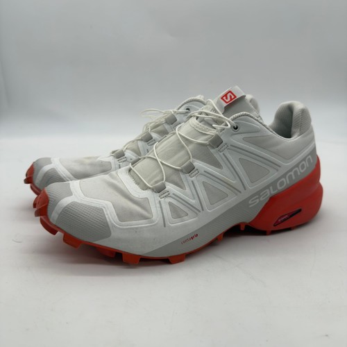 Salomon Speedcross 5 GTX Trail Running In White Grey Shoe For Men Size 9 - Picture 3 of 11
