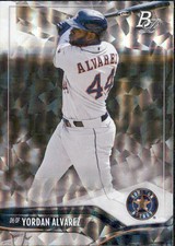 2021 BOWMAN PLATINUM BASE ICE HOUSTON ASTROS YORDAN ALVAREZ #37