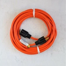 25' 16 Gauge Light Duty Orange Indoor/Outdoor Extension Cord - MADE IN USA