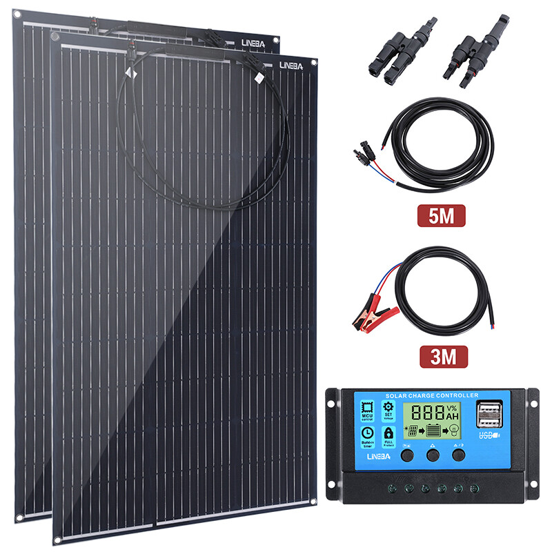 100W 200W 400W 12V Solar Panel Kit & 5000W Inverter & Solar 