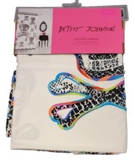 Betsey Johnson Fabric Shower Curtain Master Skull Multi-Color 72" x 72" NEW
