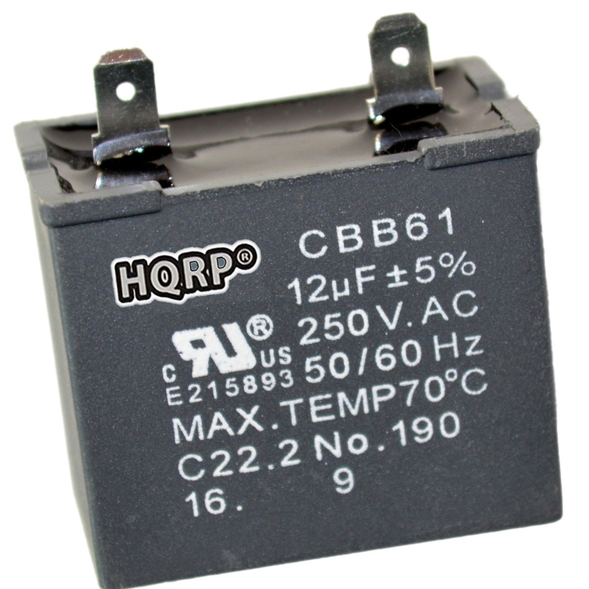 HQRP 12uf Replacement Motor Capacitor for GE Refrigerators