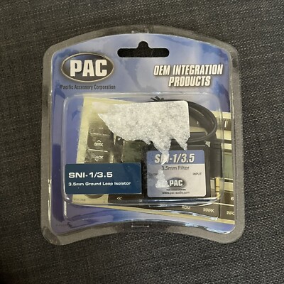 PAC SNI-1/3.5 Gound Loop Isolator & Noise Filter Eliminates Audio Buzzing Noise