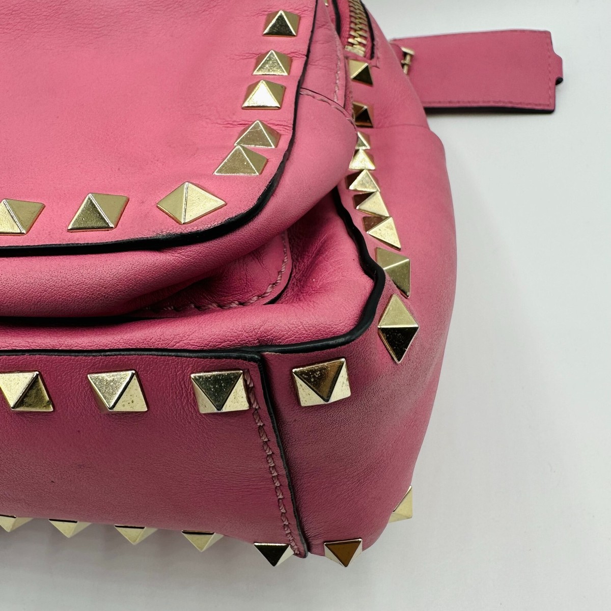 Valentino Garavani Rockstud Women Pink Leather Mini Backpack | eBay