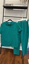 Mandala Mens Hunter Green Scrubs Small