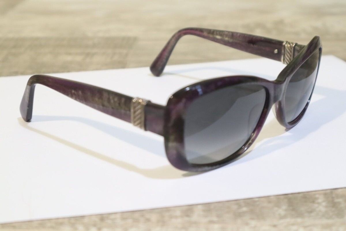 David Yurman Red/Purple Silver Sunglasses David Yurman DY045 07 SS Silver Sparkle/Purple Women main image 3