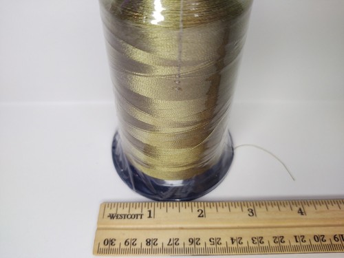 Fufus Chartreuse 5000m Polyester Thread Cone Color # PF287 Lot # 27073 - Picture 7 of 8