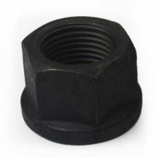 Radmutter Offene Flachbundmutter  DIN74361/B 10. schwarz natur M18x1,5 mm