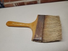 Vintage Bakers Large 13.25 By 7 Inch Wide Horse  Hair Paint Brush